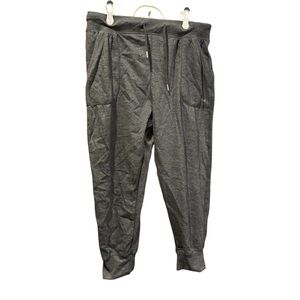 Legend charcoal gray fleece jogger sweats L NWT